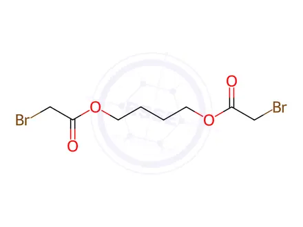 Chemical structure of Bromoacetic acid 1,4-butanediyl ester