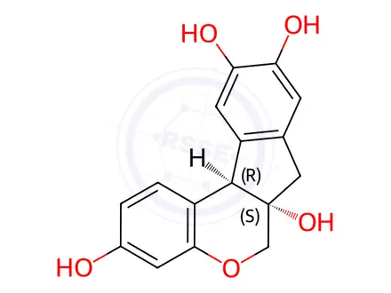 Chemical structure of Brazilin