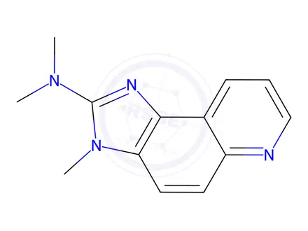 Chemical structure of 3-Methyl-2-dimethylamino-imidazo[4,5-f]quinoline