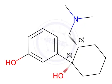 Chemical structure of (-)-O-Desmethyl Tramadol