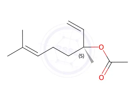 Chemical structure of (S)-Linalyl Acetate
