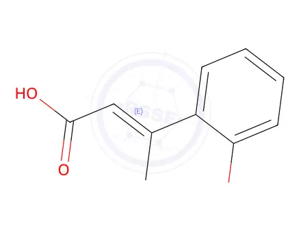 Chemical structure of 3-(2-methoxyphenyl)but-2-enoic acid