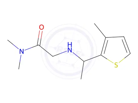 Chemical structure of n,n-Dimethyl-2-((1-(3-methylthiophen-2-yl)ethyl)amino)acetamide