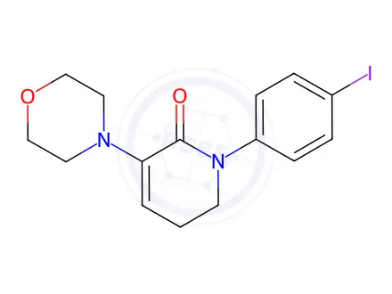 Chemical structure of 1-(4-Iodophenyl)-3-morpholino-5,6-dihydropyridin-2(1H)-one