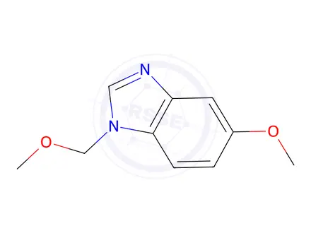 Chemical structure of 1H-Benzimidazole,5-methoxy-1-(methoxymethyl)-(9CI)
