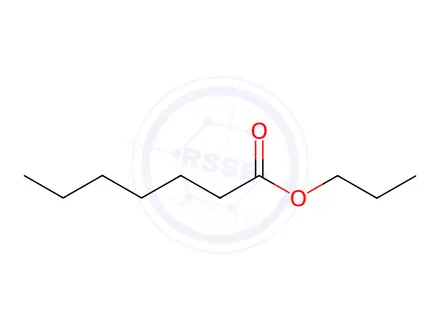 Chemical structure of Propyl heptanoate