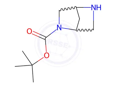 Chemical structure of 2,5-Diazabicyclo[2.2.1]heptane-2-carboxylic acid tert-butyl ester