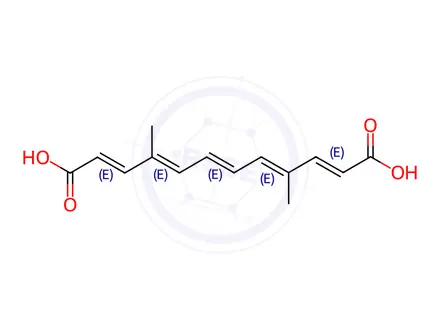 Chemical structure of Transcrocetin Liposomal Impurity 32