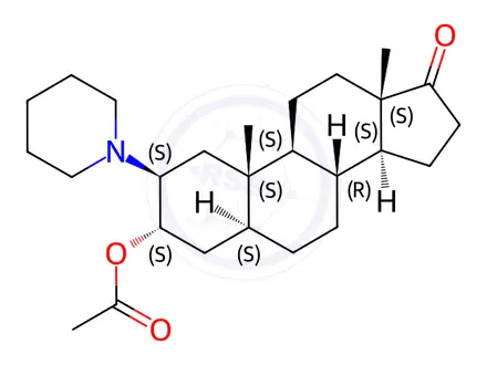 Chemical structure of Vecuronium Bromide EP Impurity F