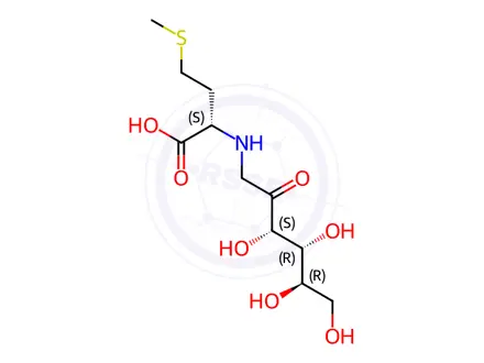 Chemical structure of N-(1-Deoxy-D-fructos-1-yl)-L-methionine