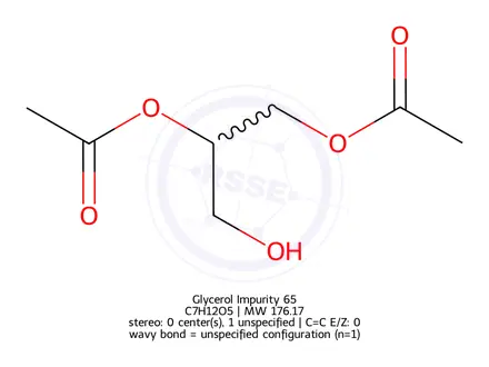 Chemical structure of Glycerol Impurity 65