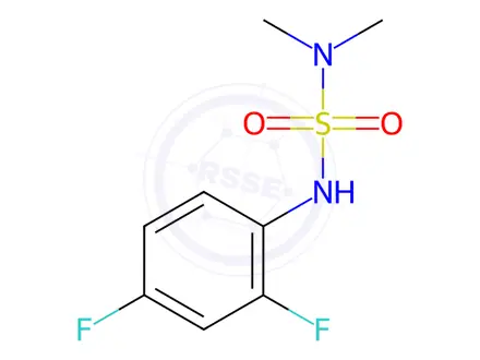 Chemical structure of N′-(2,4-Difluorophenyl)-N,N-dimethylsulfamide