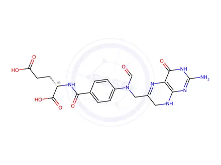 Chemical structure of Calcium Levofolinate EP Impurity F