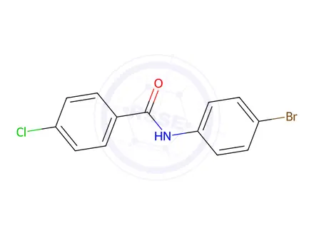Chemical structure of N-(4-bromophenyl)-4-chlorobenzamide