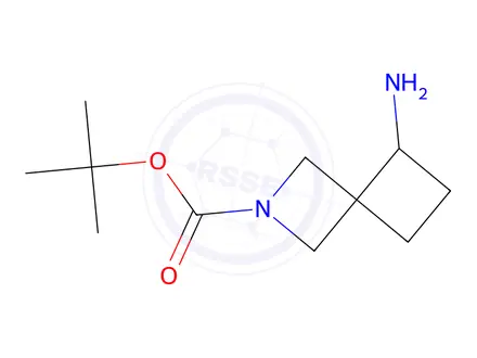 Chemical structure of tert-Butyl 5-amino-2-azaspiro[3.3]heptane-2-carboxylate
