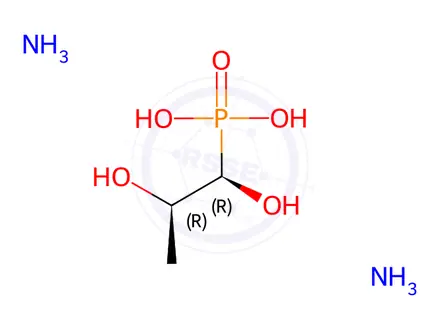 Chemical structure of P-[(1R,2R)-1,2-Dihydroxypropyl]-phosphonic Acid Ammonium Salt