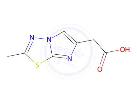 Chemical structure of 2-(2-Methylimidazo[2,1-B][1,3,4]thiadiazol-6-yl)acetic Acid