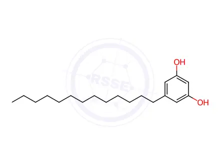 Chemical structure of 1,3-Dihydroxy-5-tridecylbenzene
