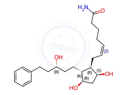 Chemical structure of Latanoprost amide