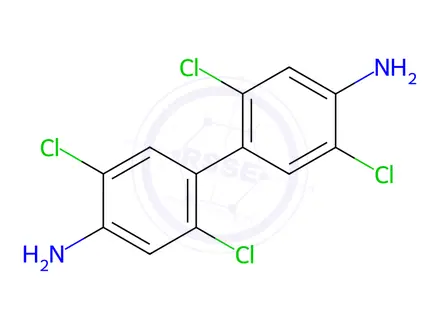 Chemical structure of 2,2',5,5'-Tetrachlorobenzidine