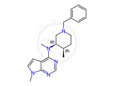 Chemical structure of N-((3R,4R)-1-Benzyl-4-methylpiperidin-3-yl)-N,7-dimethyl-7H-pyrrolo[2,3-d]pyrimidin-4-amine