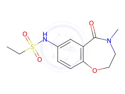 Chemical structure of N-(4-Methyl-5-oxo-2,3,4,5-tetrahydrobenzo[f][1,4]oxazepin-7-yl)ethanesulfonamide