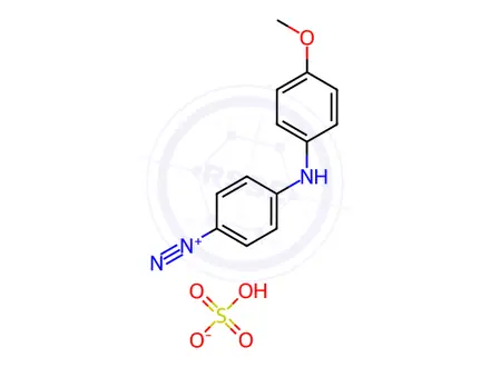 Chemical structure of 4-Diazo-4'-methoxydiphenylamine Sulfate