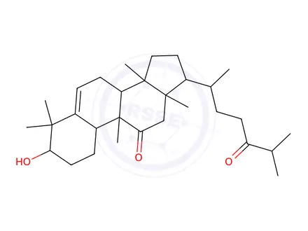 Chemical structure of (9β,10α)-3β-Hydroxy-9-methyl-19-norlanost-5-ene-11,24-dione