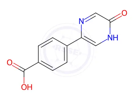 Chemical structure of 4-(5-Oxo-4,5-dihydropyrazin-2-yl)benzoic acid