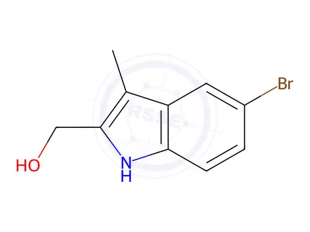 Chemical structure of (5-Bromo-3-methyl-1H-indol-2-yl)methanol
