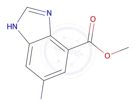Chemical structure of Methyl 6-amino-1H-benzo[d]imidazole-4-carboxylate