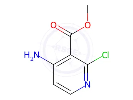 Chemical structure of Methyl 4-amino-2-chloronicotinate