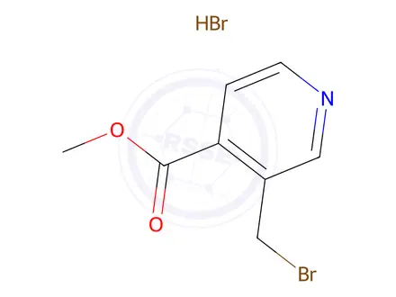 Chemical structure of Methyl 3-(bromomethyl)isonicotinate hydrobromide