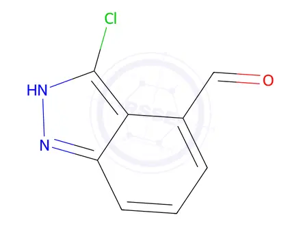 Chemical structure of 3-Chloro-1H-indazole-4-carbaldehyde