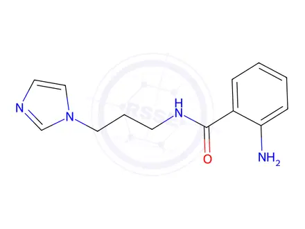 Chemical structure of N-(3-(1H-Imidazol-1-yl)propyl)-2-aminobenzamide