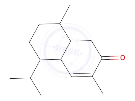 Chemical structure of 5-Isopropyl-3,8-dimethyl-4a,5,6,7,8,8a-hexahydronaphthalen-2(1H)-one