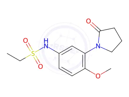 Chemical structure of N-(4-Methoxy-3-(2-oxopyrrolidin-1-yl)phenyl)ethanesulfonamide