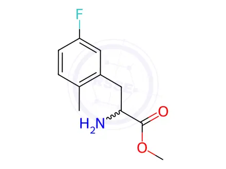 Chemical structure of Phenylalanine, 5-fluoro-2-methyl-, methyl ester