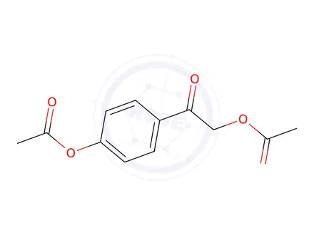 Chemical structure of 4-(2-Acetoxyacetyl)phenyl acetate