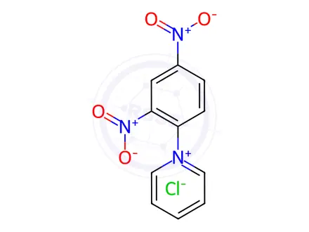 Chemical structure of 1-(2,4-dinitrophenyl)pyridin-1-ium,chloride