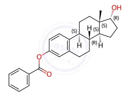 Chemical structure of a-Estradiol 3-Benzoate