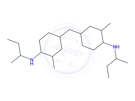 Chemical structure of Cyclohexanamine, 4,4-methylenebis2-methyl-N-(1-methylpropyl)-