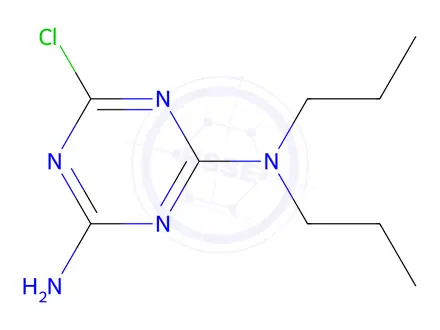 Chemical structure of 6-Chloro-N2,N2-dipropyl-1,3,5-triazine-2,4-diamine