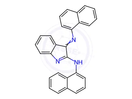 Chemical structure of N-(Naphthalen-1-yl)-3-(naphthalen-1-ylimino)-3H-indol-2-amine