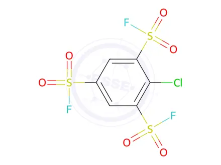 Chemical structure of 2-Chlorobenzene-1,3,5-trisulfonyl trifluoride