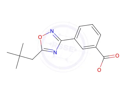 Chemical structure of Methyl 3-[5-(2,2-dimethylpropyl)-1,2,4-oxadiazol-3-yl]benzoate