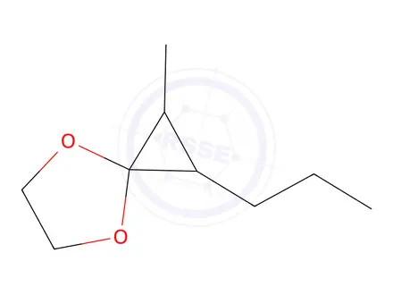 Chemical structure of 4,7-Dioxaspiro[2.4]heptane, 1-methyl-2-propyl-