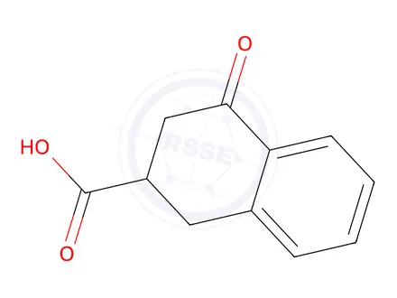 Chemical structure of 4-Oxo-1,2,3,4-tetrahydronaphthalene-2-carboxylic Acid