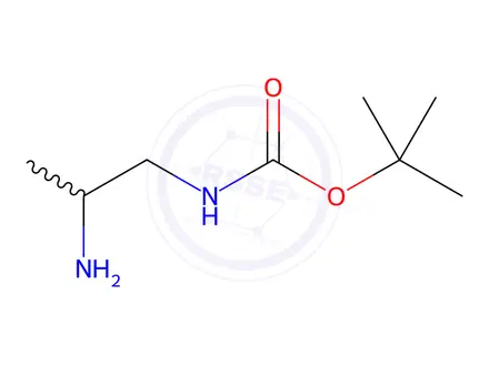 Chemical structure of (2-Aminopropyl)carbamic Acid tert-Butyl Ester