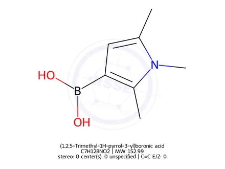 Chemical structure of (1,2,5-Trimethyl-1H-pyrrol-3-yl)boronic acid